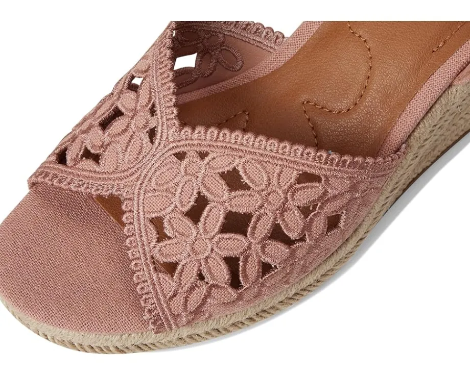 Women Lucky Brand Coyna Floral Espadrille Wedge Sandals