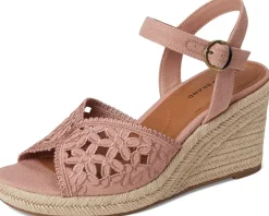 Women Lucky Brand Coyna Floral Espadrille Wedge Sandals