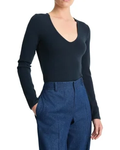 Women Vince Cozy Long Sleeve V-Neck