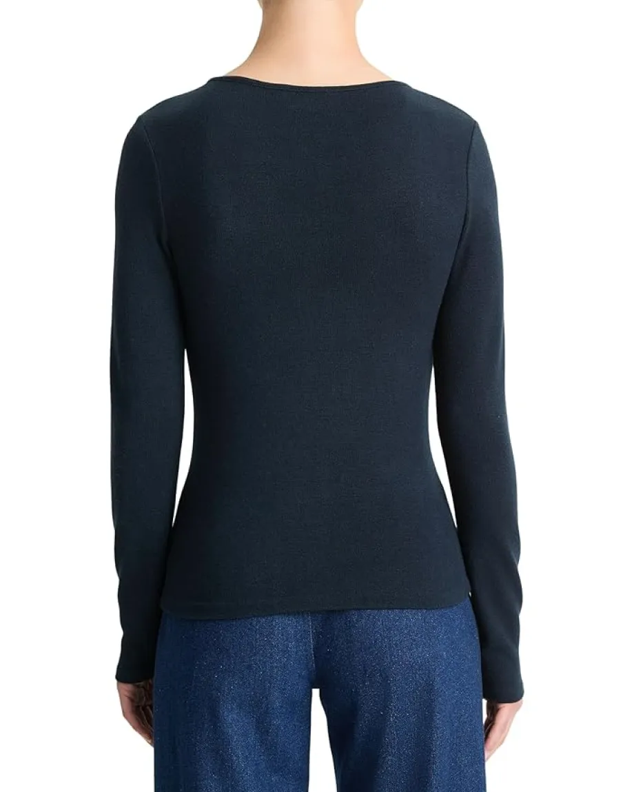 Women Vince Cozy Long Sleeve V-Neck