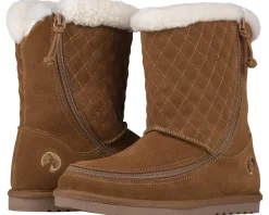 BILLY Footwear Cozy Quilt Lux Chestnut Hot