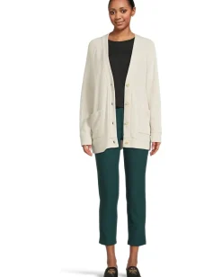 Eileen Fisher Crew Neck Long Sleeve Tee Black Best