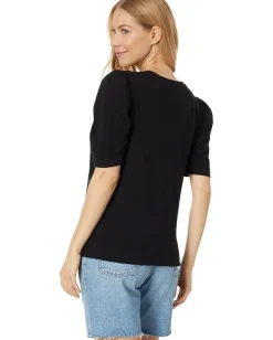 Women bobi Los Angeles Crew Neck Poof Sleeve Tee