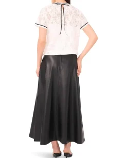 Women Vince Camuto Crew Neck Short Sleeve Top