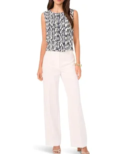 Women Vince Camuto Crew Neck Tank Blouse