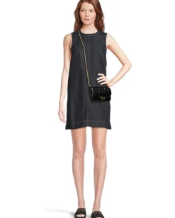 Women Lauren Ralph Lauren Croc-Embossed Medium Adair Crossbody