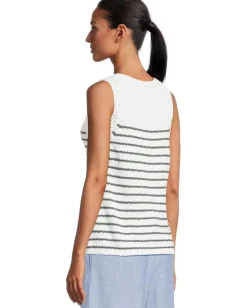 Women Tommy Bahama Crochet Edge Striped Tank