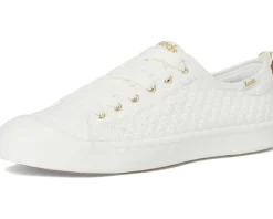 Keds Cruise Slip On Snow White Mini Daisy Eyelet Hot