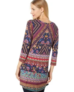 Women Johnny Was Cruz V-Neck Swing Tunic