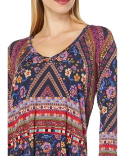 Women Johnny Was Cruz V-Neck Swing Tunic