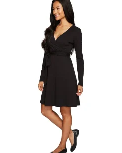 Toad&Co Cue Wrap Dress Black