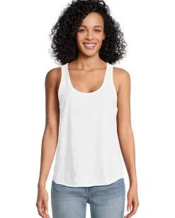 Mod-o-doc Curve Hem Scoop Neck Tank White