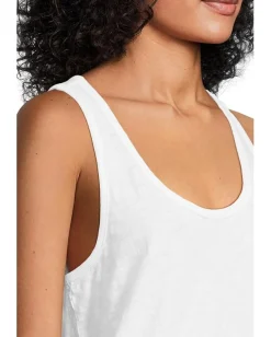 Mod-o-doc Curve Hem Scoop Neck Tank White