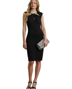 Women Lauren Ralph Lauren Cutout Jersey Cocktail Dress