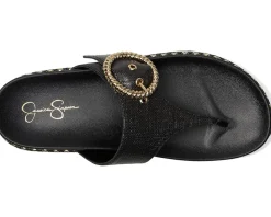 Jessica Simpson Cymmeri Buckle Sandals Black