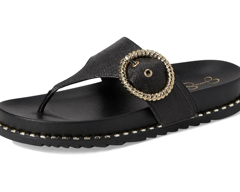 Jessica Simpson Cymmeri Buckle Sandals Black