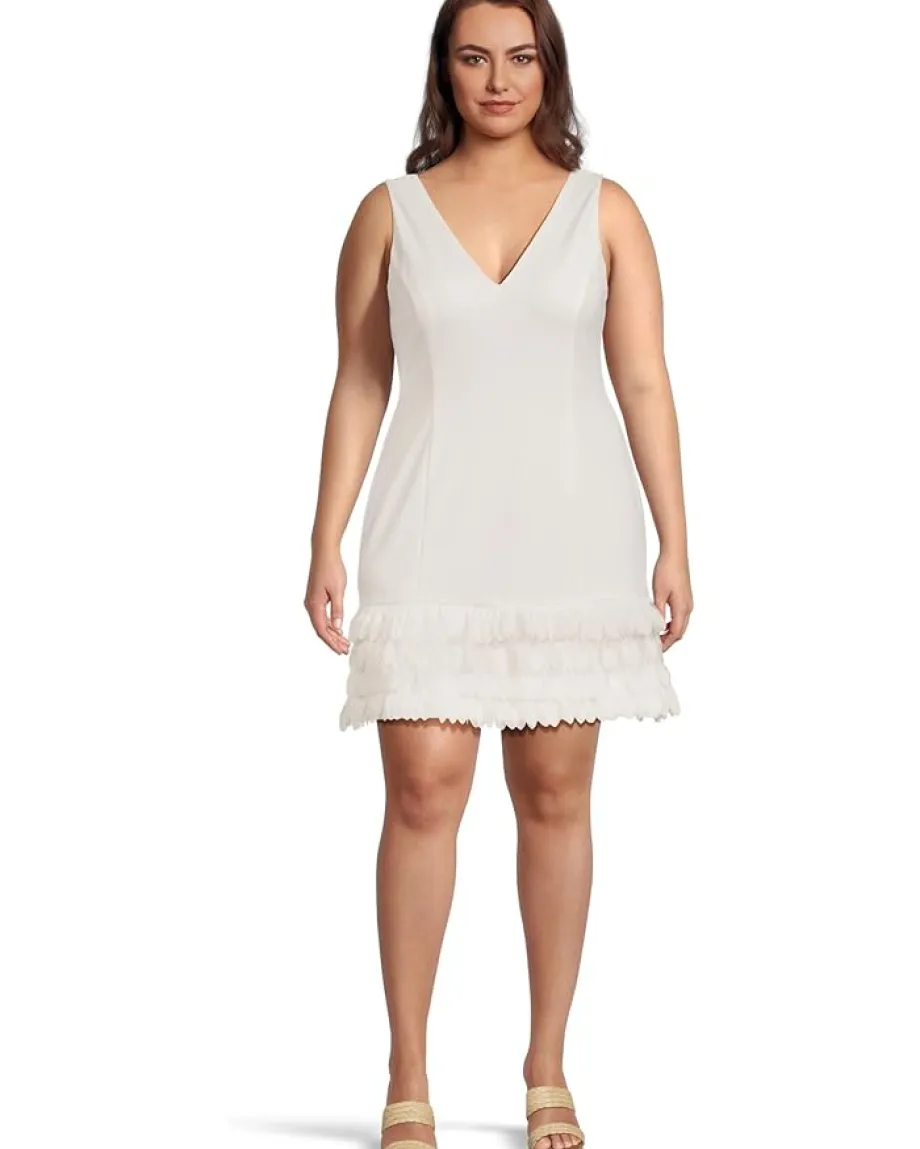 Women Adrianna Papell 3d Petal Crepe Short Dress