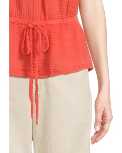 Michael Stars Dahlia Waist Tie Tank Persimmon Clearance