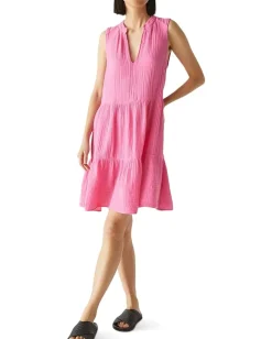 Michael Stars Daisy Above Knee Dress Flamingo Sale