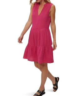 Michael Stars Daisy Above Knee Dress Pitaya Hot