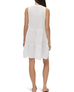 Michael Stars Daisy Babydoll Dress White Discount