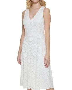 Tommy Hilfiger Daisy Lace Fit and Flare Ivory Online