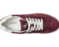 Women Lauren Ralph Lauren Dani Perforated Suede Sneakers