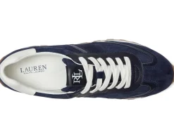 Women Lauren Ralph Lauren Dani Perforated Suede Sneakers