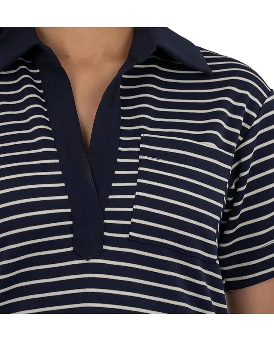 Women KUT from the Kloth Daphne Short Sleeve Fold Dress