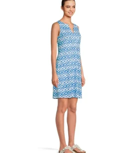 Tommy Bahama Darcy Coastal Tiles Short Sleeve Dress Como Blue Online