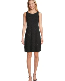 Tommy Bahama Darcy Jeweled Sleeveless Sheath Dress Black Online