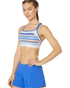 Brooks Dare Racerback Bra Multi Stripe/Ash Discount