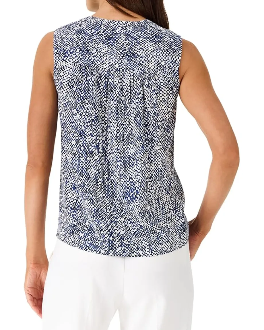 NIC+ZOE Dashing Dot Tank Indigo Multi Outlet