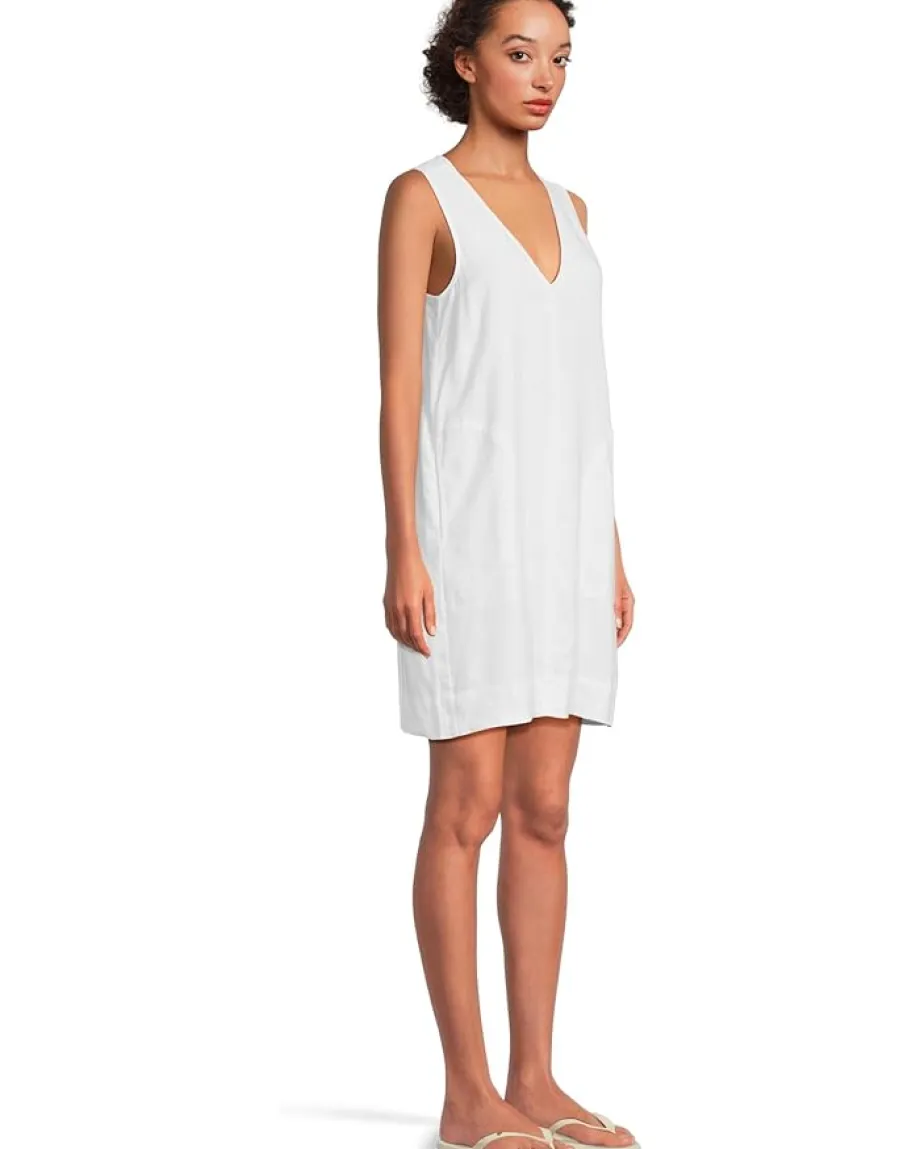 Splendid Dawson Linen Mini Dress White Discount