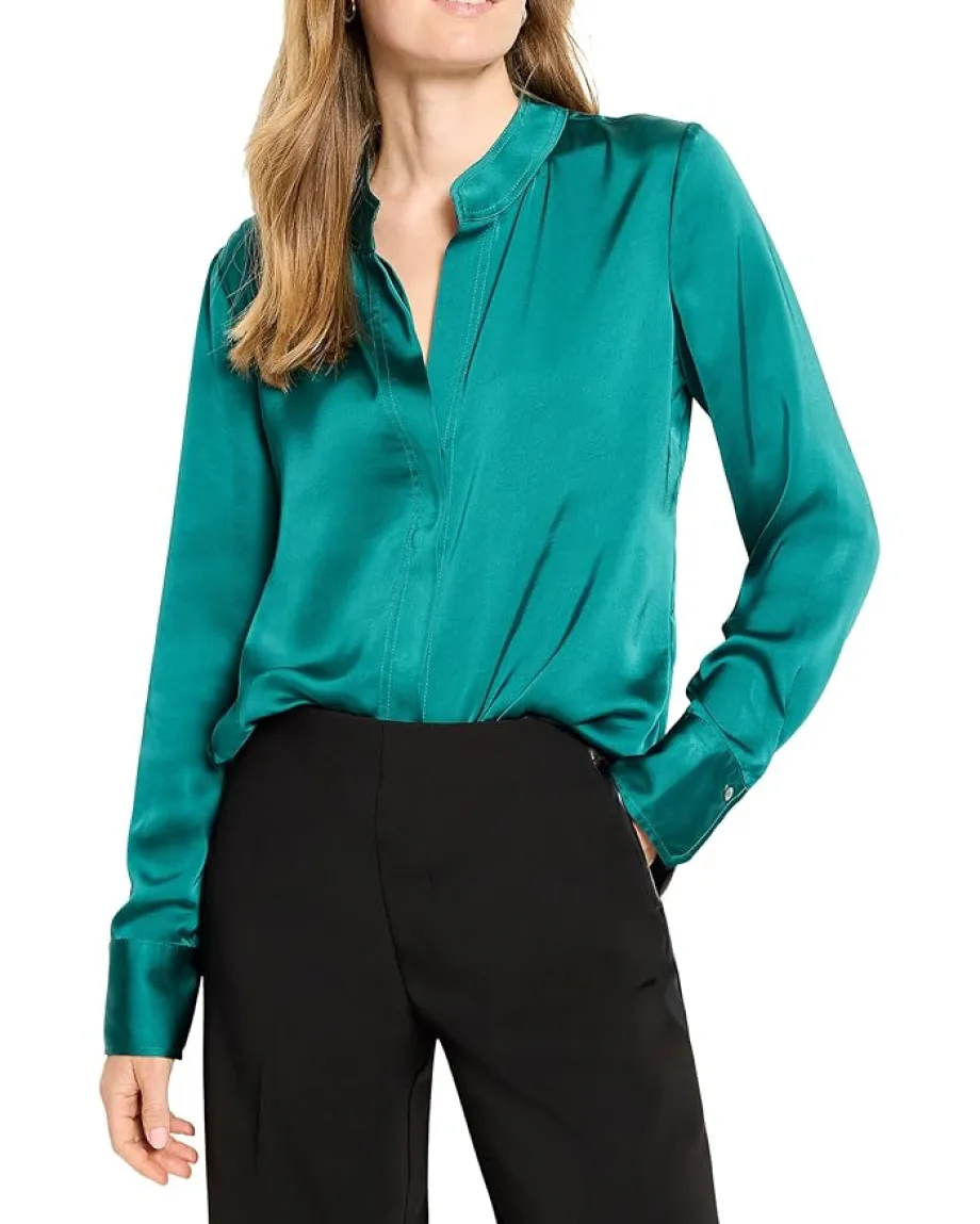 NIC+ZOE Day Gloss Shirt Pine