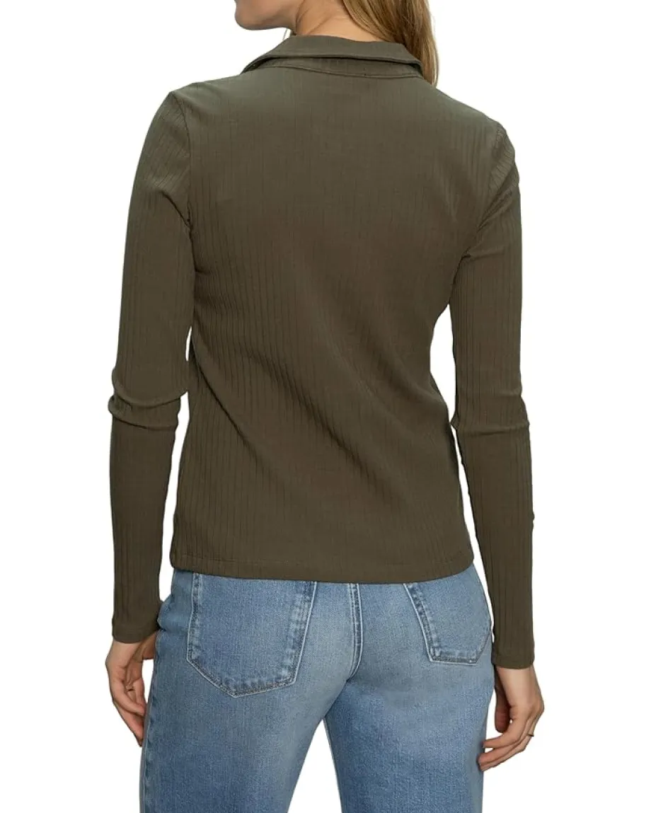 Sanctuary Daydreamer Knit Shirt Kalamata Hot