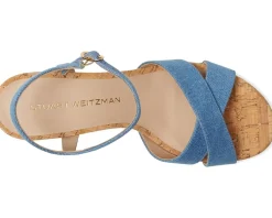 Stuart Weitzman Dayna Demi Wedge Washed/Natural