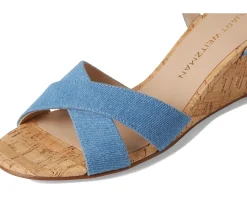 Stuart Weitzman Dayna Demi Wedge Washed/Natural
