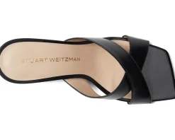 Stuart Weitzman Dayna Slide 75 Black New