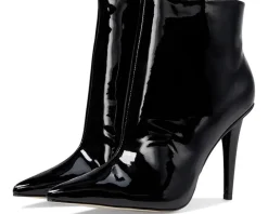 Massimo Matteo Deborah Size-Zip Bootie Black Patent Online