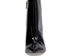 Massimo Matteo Deborah Size-Zip Bootie Black Patent Online