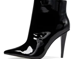 Massimo Matteo Deborah Size-Zip Bootie Black Patent Online