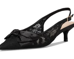 Women Jack Rogers Debra Slingback Kitten Heel - Lace/Satin