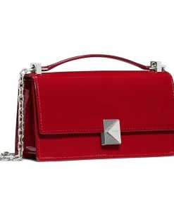 Women Kate Spade New York Deco Patent Leather Mini Flap Chain Crossbody