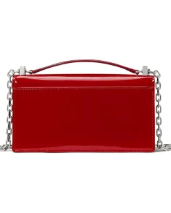 Women Kate Spade New York Deco Patent Leather Mini Flap Chain Crossbody