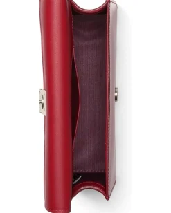 Women Kate Spade New York Deco Patent Leather Mini Flap Chain Crossbody