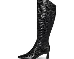 Naturalizer Deesha - Wide Calf Boot Black Leather Sale