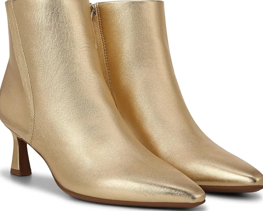 Naturalizer Deesha Bootie Dark Gold Leather Clearance