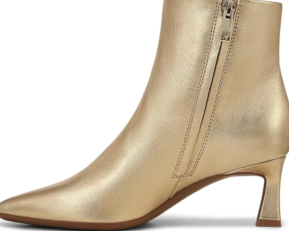 Naturalizer Deesha Bootie Dark Gold Leather Clearance