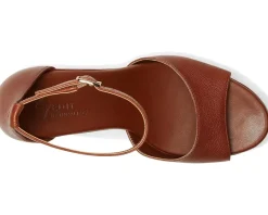Naturalizer Delphie Strappy Sandals Caramel Brown Leather Online